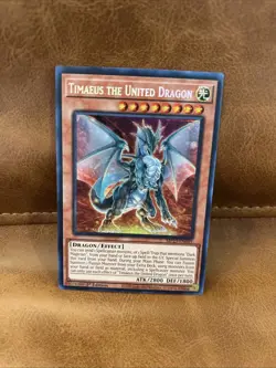 *** TIMAEUS THE UNITED DRAGON *** 1ST EDITION PRISMATIC RARE MP23-EN003 YUGIOH! - Image 1