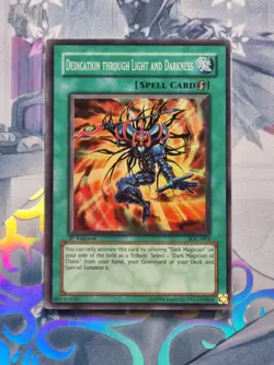 IOC-095 Dedication Through Light and Dark Super Rare 1st Ed VLP! YuGiOh TCG - Image 1