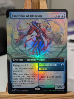 Emeritus Of Ideation - EXTENDED ART FOIL - SECRETS OF STRIXHAVEN MTG - NM/MINT - Image 1