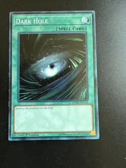 Yugioh! LP Dark Hole - LEHD-ENC15 - Common - 1st Edition Lightly Played, English - Image 1