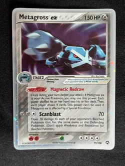 Metagross ex 95/108 Ultra Rare Holo Pokemon TCG EX Power Keepers LP - Image 1