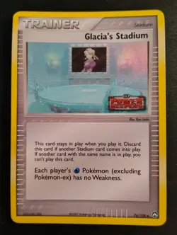 Pokemon EX Power Keepers Glacia's Stadium 76/108 Reverse Holo STAMPED Excellent - Image 1