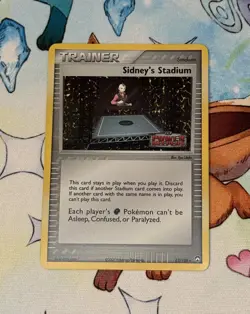 POKEMON TCG SIDNEY’S STADIUM 82/108 EX POWER KEEPERS STAMPED REVERSE Holo! LP - Image 1
