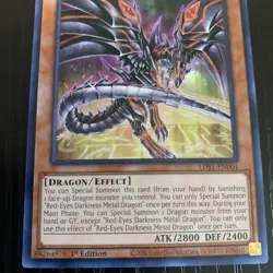 Yugioh Red-Eyes Darkness Metal Dragon LDS1-EN004 Common 1st Ed NM - Image 4
