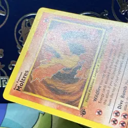 NM 1st edition Pokemon MOLTRES Card FOSSIL Set 27/62 First Ed Non-Holo RARE - Image 4