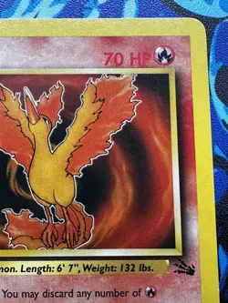Moltres 27/62 1st Edition Non Holo Rare Fossil Set Pokemon Card WOTC TCG 1999 - Image 4