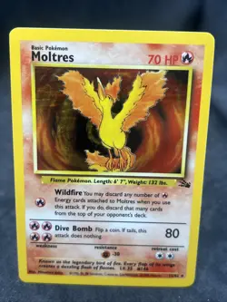 Pokemon TCG Moltres Fossil 27/62 Non-Holo Rare WOTC Vintage 🔥 🦅 - Image 1
