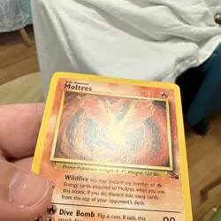 Wizards Pokemon TCG Moltres 27/62 Fossil Regular Rare English 70HP Unlimited - Image 3