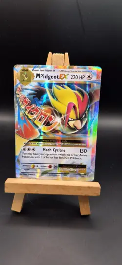 M Pidgeot EX Evolutions Holo 65/108 Ultra Rare Pokemon Trading Card - Image 1