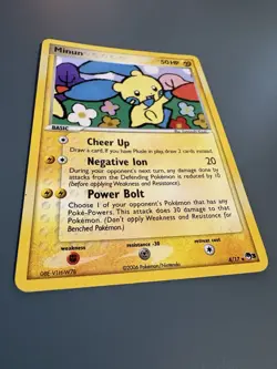 Minun 4/17 - Pokemon TCG Pop Series 3 Holo Rare 2006 LP - Image 3