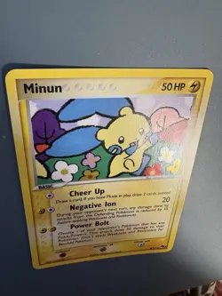 Minun 4/17 - Pokemon TCG Pop Series 3 Holo Rare 2006 LP - Image 4