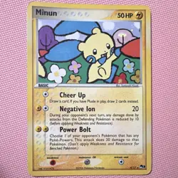 Minun 4/17 POP Series 3 Holo Rare ENG 2006 Sumiyoshi Kizuki Pokemon TCG - Image 1