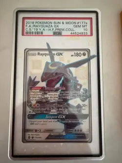 PSA 10 - Rayquaza GX 177a/168 - Hidden Fates Premium Collection - Pokemon TCG - Image 1