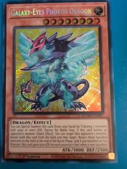 Galaxy-Eyes Photon Dragon Secret Rare BLMM-EN007 Yugioh Chibi - Image 4