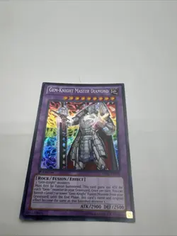 Yugioh - CRIMPED Gem-Knight Master Diamond HA07-EN059 Unlimited Secret Rare - Image 1