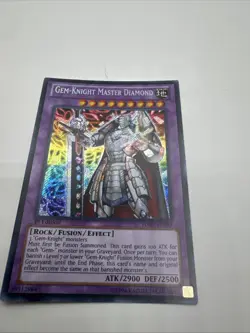 Yugioh - CRIMPED Gem-Knight Master Diamond HA07-EN059 Unlimited Secret Rare - Image 2