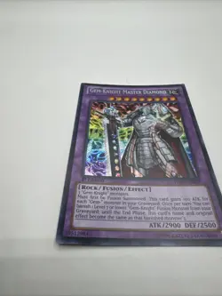 Yugioh - CRIMPED Gem-Knight Master Diamond HA07-EN059 Unlimited Secret Rare - Image 3
