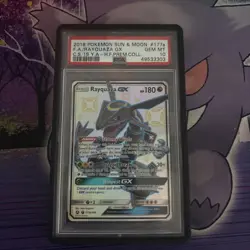 Pokemon TCG Rayquaza GX 177a/168 Hidden Fates Premium Collection PSA 10 - Image 1