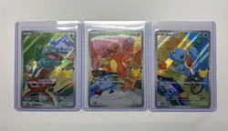 Pokemon TCG First Partner Illustration Collection Gen 1 Kanto Starters Promo NM - Image 1