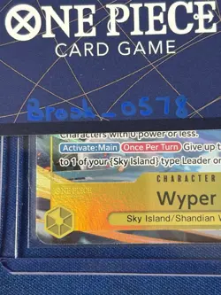 One Piece Card Game TCG Wyper SR OP15-114 Alt Art Parallel English - Image 2