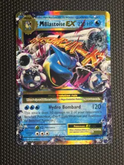 M Blastoise EX 22/108 Holo EX Rare Evolutions Pokemon Holo Near Mint - Image 1