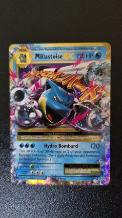 Pokemon M Blastoise EX 22/108 XY Evolutions Ultra Rare Holo 2016 - Image 2