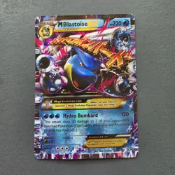 M BLASTOISE EX 22/108 HOLO EX RARE EVOLUTIONS POKEMON Damaged - Image 1