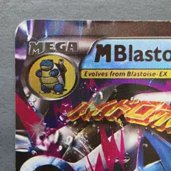M BLASTOISE EX 22/108 HOLO EX RARE EVOLUTIONS POKEMON Damaged - Image 3