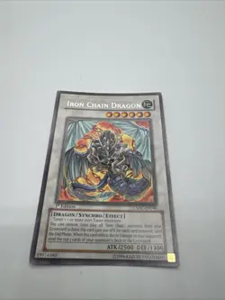 Yugioh - Iron Chain Dragon - Rare - 1st Edition - CSOC EN040 - LP - Image 1