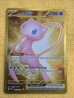 Mew ex 205/165 SV 151 Hyper Rare Full Art Holo Eng Mint Condition Pokemon TCG - Image 1