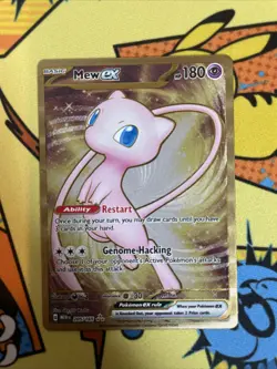 Pokemon TCG Scarlet & Violet 151 UPC Promo Metal Hyper Rare Mew EX 205/165 - Image 1