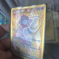 Pokemon Gold Mew EX TCG Scarlet Violet-151 Hyper Rare Card 205/165 - Image 1