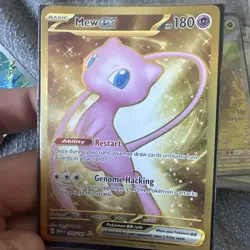 Pokemon Gold Mew EX TCG Scarlet Violet-151 Hyper Rare Card 205/165 - Image 2