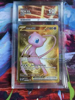 Pokemon Mew EX TCG 205/165 Ace 10 Gem Mint S&V 151 Hyper Rare ! - Image 1