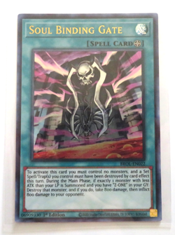 Yugioh Card Soul Binding Gate BROL-EN022 1st Edition Ultra Rare NM - Image 1