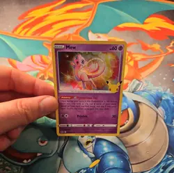 Pokemon Card Mew 011/025 Holo Promo Card 25th Anniversary Celebrations TCG 2 - Image 3