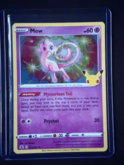 Mew 011/025 Holo Rare Celebrations Pokemon Near Mint - Image 1