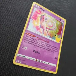 Mew 011/025 Celebrations Holo Rare Pokemon TCG English 2021 LP - Image 2