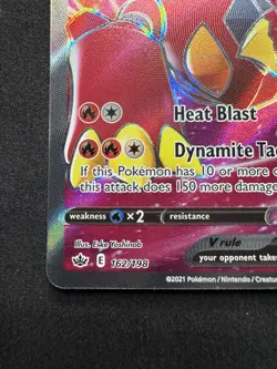 Pokemon TCG Volcanion v Full Art 162/198 Ultra Rare Chilling Reign Holo - Image 4