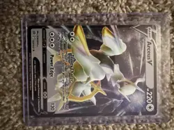 Arceus V 122/172 Brilliant Stars Ultra Rare Holo V Pokemon TCG metal card - Image 3