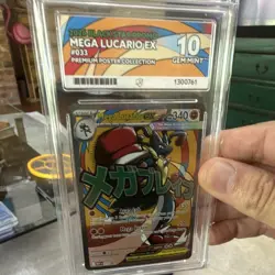 Mega Lucario EX 033 Black Star Promo Gem Mint 10 Perfect 10,10,10,10 - Image 4
