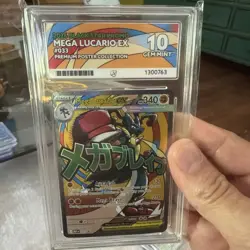 Mega Lucario EX 033 Black Star Promo Gem Mint 10 Perfect 10,10,10,10 - Image 4