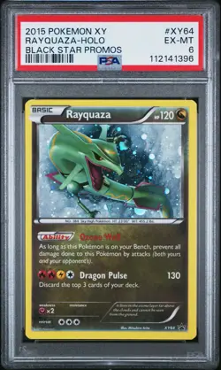 2015 POKEMON XY BLACK STAR PROMO RAYQUAZA #XY64 PSA 6 EX #112141396 - Image 1