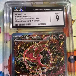 Pokemon TCG Oricorio ex Full Art Holo Black Star Promos 024 EN 2025 CGC 9 - Image 2
