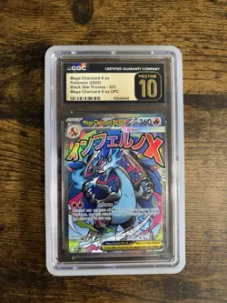 Mega Charizard x Ex Black Star Promos 023 CGC Pristine 10 Pokemon TCG - Image 1