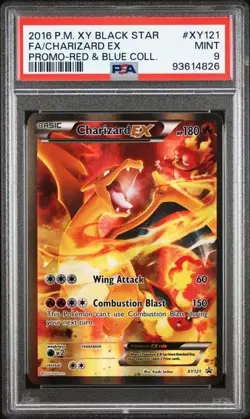 2016 POKEMON XY BLACK STAR PROMO #XY121 FA/CHARIZARD EX PROMO PSA 9 - Image 1