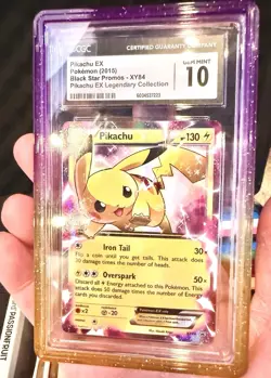 2015 Pokemon XY Black Star Promos #XY84 Pikachu EX CGC Gem mint 10 - Image 1