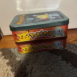 Pokemon - 1999 Vintage Topps TV Animation Collectors Tin Empty No Cards - Image 3