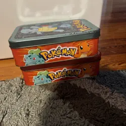 Pokemon - 1999 Vintage Topps TV Animation Collectors Tin Empty No Cards - Image 4