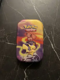 Official Pokemon Tin Empty Pikachu Design No Cards Included - Image 1